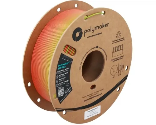 Пластик для 3D-принтера Polymaker HT-PLA 1,75mm 1kg GRADIENT TROPICAL (PA17012)