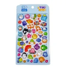 Стікер-наклейка Tiki Wiki набір 3D-наліпок серії Crystal – Тікі океан (51366)