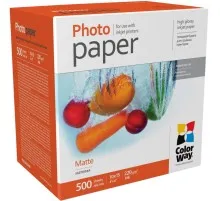 Фотопапір ColorWay 10x15, 220г, matte, 500л (PM2205004R)