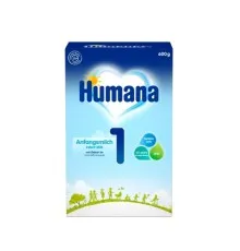 Дитяча суміш Humana 1 LC PUFA з пребіотиками і нуклеотидами, 600 г (4031244720221)