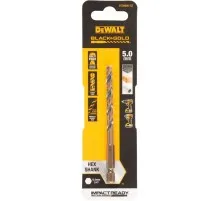 Свердло DeWALT по металу EXTREME IMPACT Black&Gold, HSS-G, 5 х 94,5 х 56 мм, 1 шт. (DT20606)