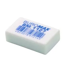 Гумка Buromax прямокутна, 31х19х9 мм біла (BM.1127)