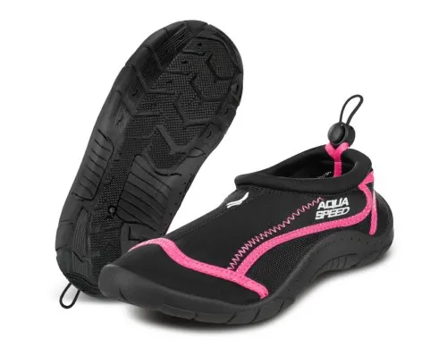 Аквашузи Aqua Speed Aqua Shoe Model 704-19 чорний, малиновий 35 (5908217695604)