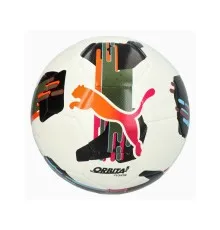 М'яч футбольний Puma Orbita 5 Fusion 084331-01 білий, чорний, болотний 5 (4067981496006)