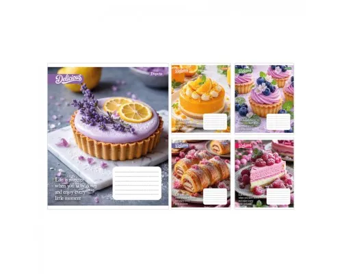 Зошит 1 вересня Cake А5 18 аркушів клітинка (769138)