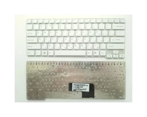 Клавіатура ноутбука Sony VGN-CW series белая RU (A43052)