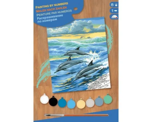 Набір для творчості Sequin Art PAINTING BY NUMBERS JUNIOR Dolphins (SA0031)