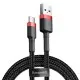 Дата кабель USB 2.0 AM to USB-C 1.0m Cafule 3A red+black Baseus (CATKLF-B91)