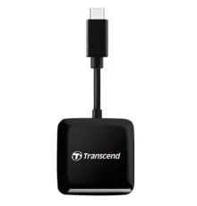 Зчитувач флеш-карт Transcend USB 3.2 Gen 1 Type-C SD/microSD Black (TS-RDC3)