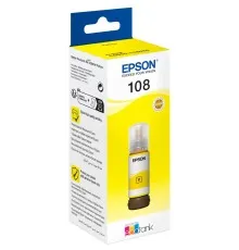 Контейнер з чорнилом Epson 108 EcoTank L8050/L18050 yellow (C13T09C44A)