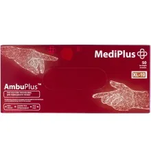 Медичні рукавички MediPlus AmbuPlus Латексні оглядові нестерильні неприпудрені Сині Розмір XL 50 шт. (9551004355869)