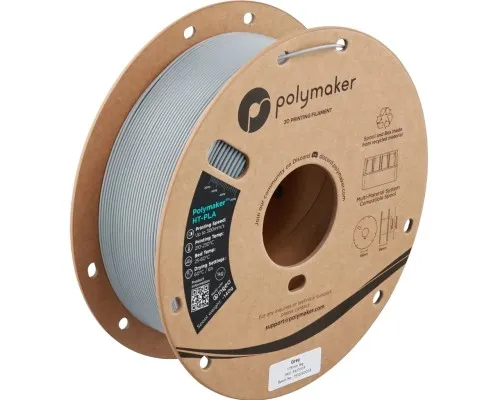 Пластик для 3D-принтера Polymaker HT-PLA 1,75mm 1kg GREY (PA17003)
