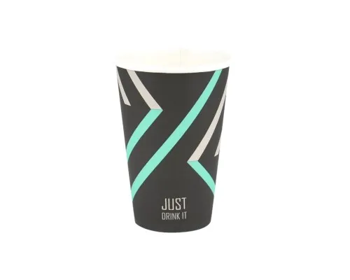 Стакани одноразові Buroclean Just Drink паперові 340 мл 50 шт (1080060)