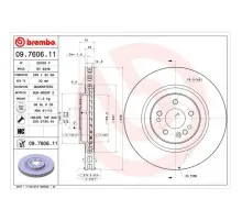 Гальмівний диск Brembo 09.7606.11