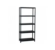 Стелаж Toomax 5 полиць cm. 80x40x180h black (5141)