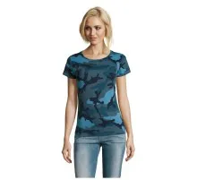 Футболка Sol's Camo women синій камо L (01187536L)