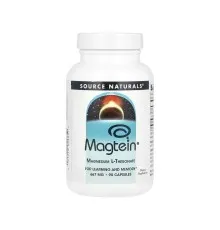 Мінерали Source Naturals Магній L-треонат, Magtein, Magnesium L-Threonate, 90 капсул (SNS-02485)