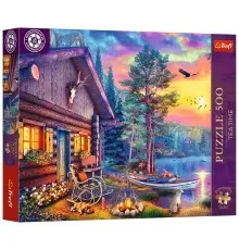 Пазл Trefl Premium Plus Tea Time : Вечірній захід сонця біля будиночка 500 елементів (5900511376173)