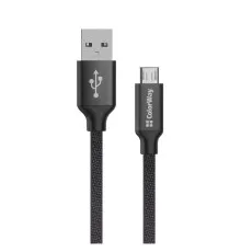 Дата кабель USB 2.0 AM to Micro 5P 2.0m black ColorWay (CW-CBUM009-BK)