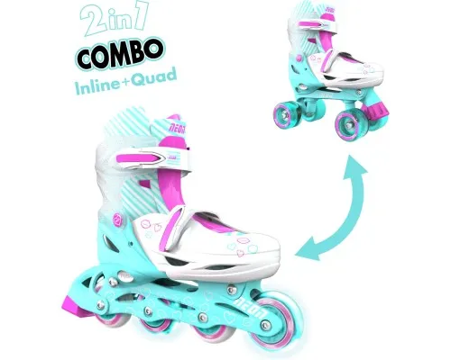 Роликові ковзани Neon Сombo Turquoise розмір 34-37 (NT10T4)