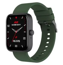 Смарт-годинник 2E Alpha SQ Music Edition 46mm Black-Green (2E-CWW40BKGN)
