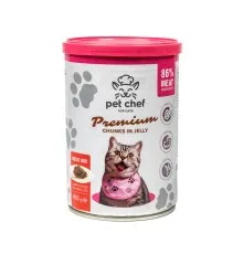 Вологий корм для кішок Pet Chef М'ясний мікс 415 г (4820255193571)