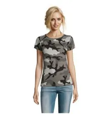 Футболка Sol's Camo women сірий камо L (01187521L)