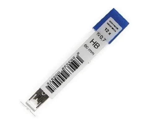 Грифель для механічного олівця Koh-i-Noor 4162.HB, 0.7 мм, 12шт (41620HB007PK)