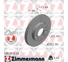 Гальмівний диск ZIMMERMANN 370.3072.20