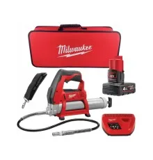 Шприц для мастила Milwaukee M12 GG-401B, Li-Ion 4Ah\ (4933441675)