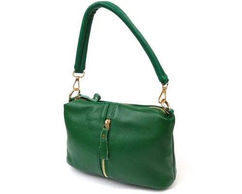 Сумка Vintage Через плече із натуральної шкіри Зелена (22097)