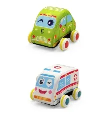 Розвиваюча іграшка Iggy Ziggy М'які машинки 2 шт (3858894675494)