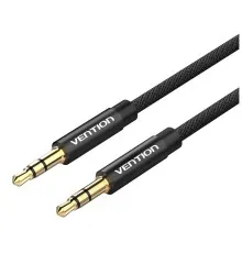 Кабель мультимедійний 3.5mm M to 3.5mm M 1.0m fabric black Vention (BAGBF)