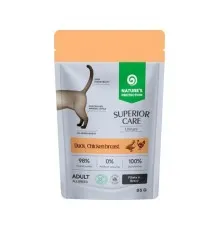 Вологий корм для кішок Nature's Protection Superior Care Urinary Grain Free Adult Cats with Duck, Chicken Breast and Cranberries 85 г (NPSC47909)
