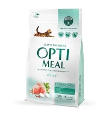 Сухий корм для кішок Optimeal для кошенят зі смаком курки 700 г (4820215364706)
