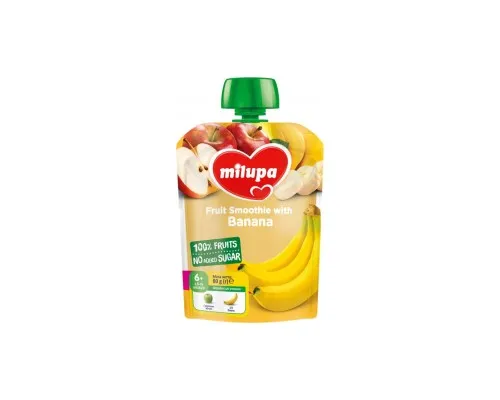 Дитяче пюре Milupa Яблуко та банан з 6 місяців 80 г (6438091403563)