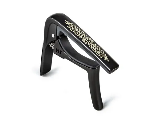 Каподастр Jim Dunlop Trigger Fly Capo Celtic Knot Edition Curved - Black (63CBKC)