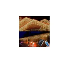 Гірлянда Voltronic Бахром White Hot 180 LED 5х0,7м, USB, вулична, з сонячною панелью та пультом (YXW-007-180/5/0,7WH-USB)