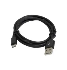 Дата кабель USB 2.0 AM to Micro 5P 1.0m 2.4A black Patron (CAB-PN-USB-MICRO-1-B)