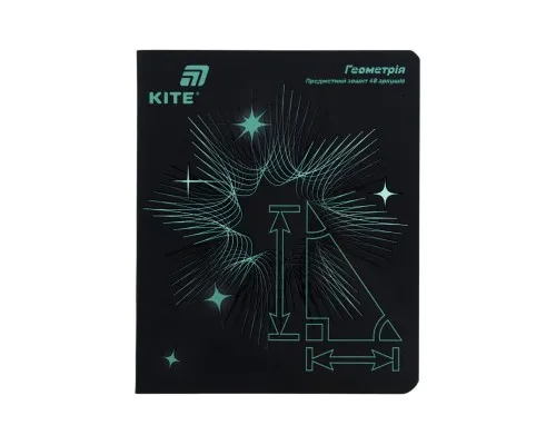 Зошит Kite предметний Lumen 48 аркушів, клітинка, геометрія (K26-240-1)
