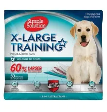 Пелюшки для собак Simple Solution Extra Large Training Premium Dog Pads 50 шт 71х76 см (0010279112687)