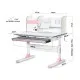 Парта Mealux Edmonton Multicolor Pink з полицею (BD-610 W/МС + PN с полкой)