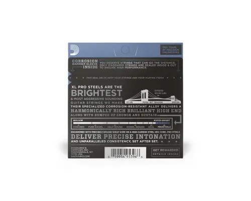 Струни для гітари D'Addario XL ProSteels Regular Light (10-46) (EPS510)