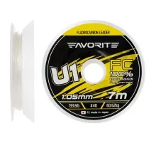 Флюорокарбон Favorite U1 FC 7m 40/1.05mm 133.6lb/60.62kg (1693.11.99)