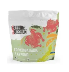 Їжа швидкого приготування Food Mission Каша горохова з куркою 100 г (fm.30368)