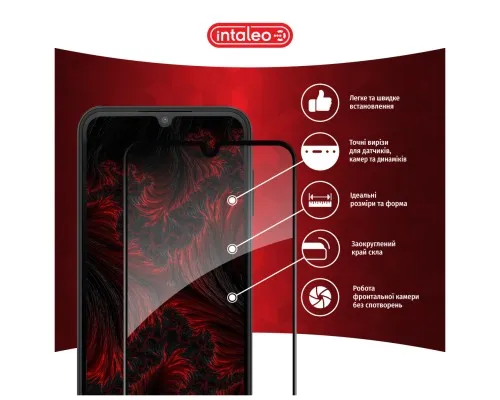 Скло захисне Intaleo Full Glue Samsung A25 5G Black (1283126574931)