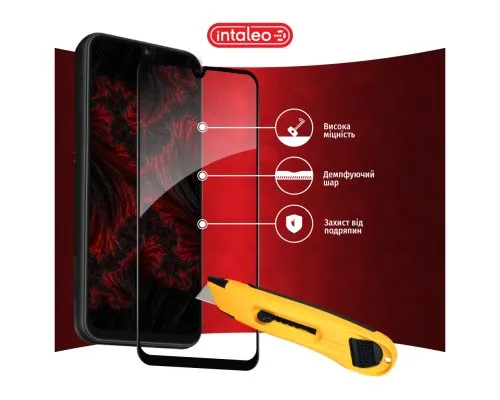Скло захисне Intaleo Full Glue Samsung A25 5G Black (1283126574931)