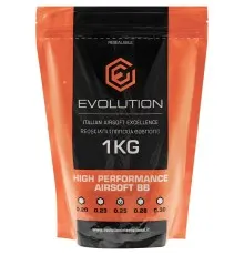 Страйкбольні кульки Evolution BB 6мм 0.25г High Performance White 1кг/уп (BBEA25-BOX)
