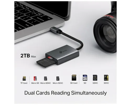 Зчитувач флеш-карт TP-Link USB-C to SD/TF (UA440C)