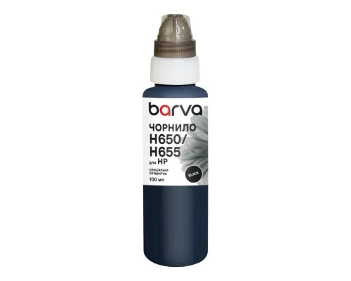 Чорнило Barva HP 122/178/650/655 100 мл, special, pigmented black (H655-396e)